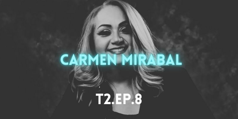 Carmen Mirabal en podcast Charlatawn de Es Lo Mazzz