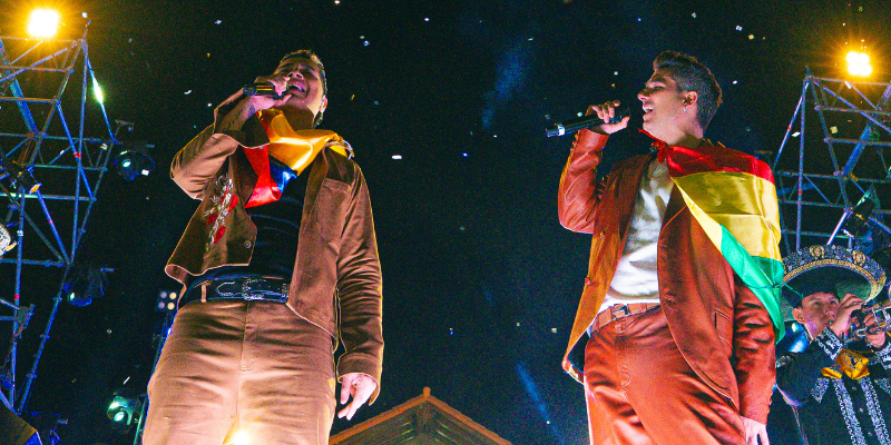 Pipe Bueno y Luis Vega en es lo mazzz