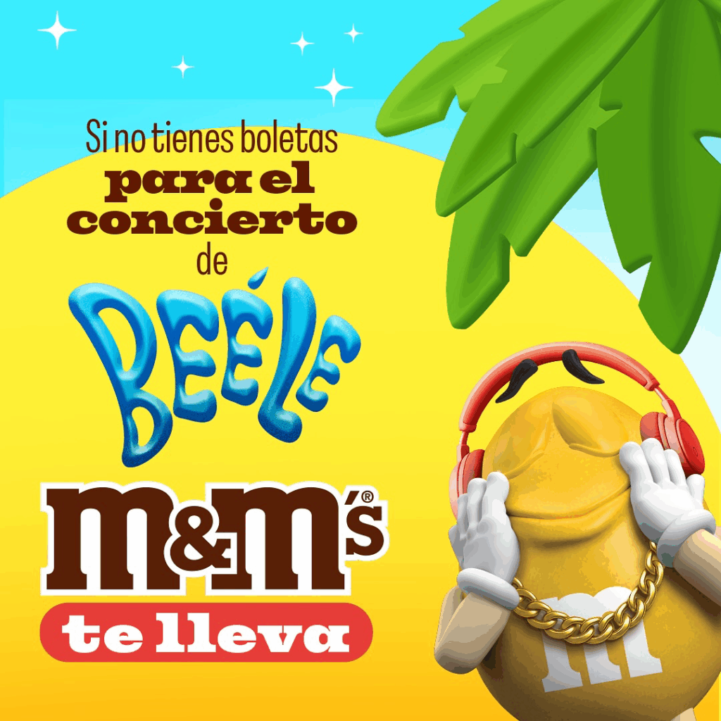 M&Ms te lleva al concierto de Béele en Bogotá en es lo mazzz