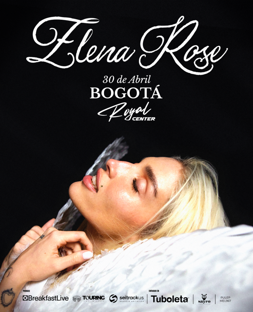 Elena Rose anuncia concierto en Bogota