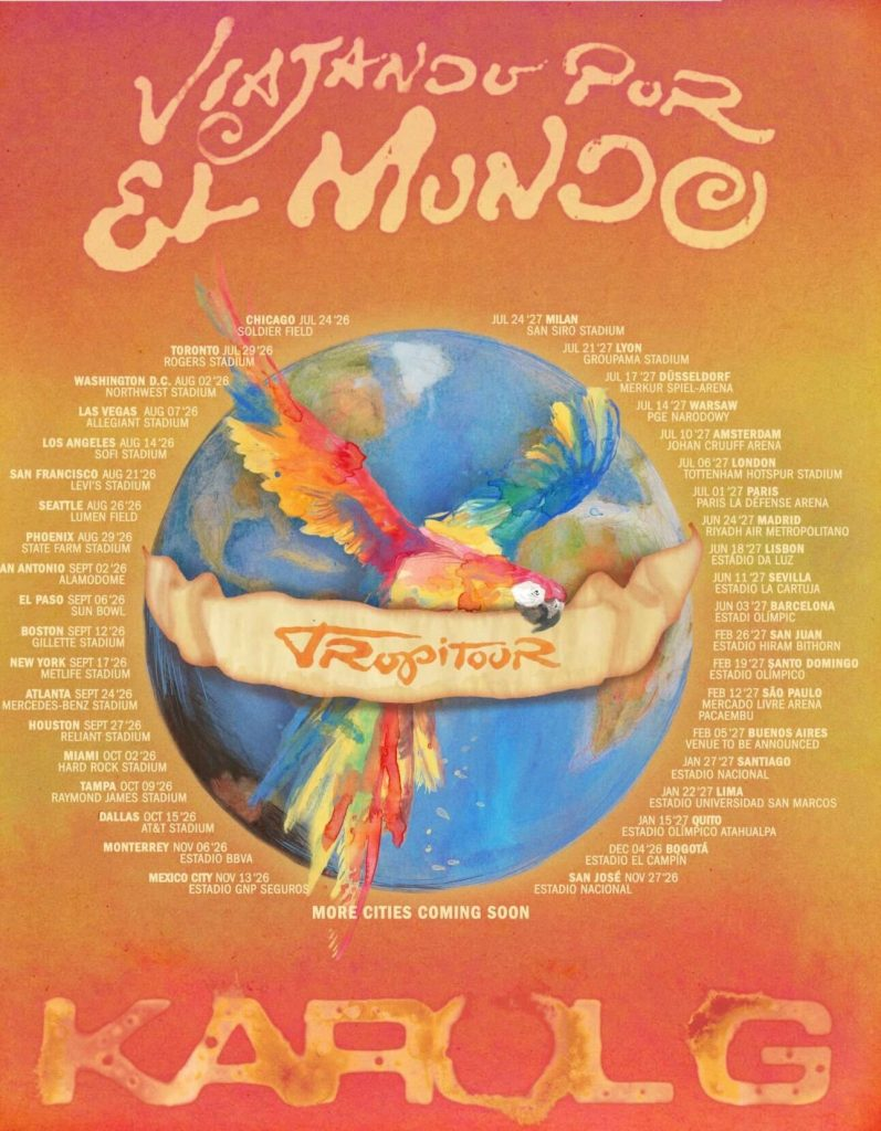 Karol G y el “Viajando por el mundo tour”