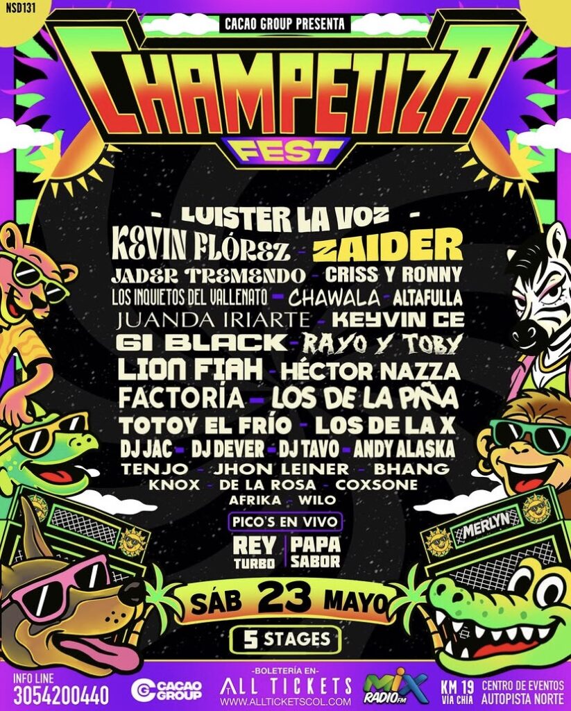 El Champetiza Fest Vol. 3 llega a Bogotá en 2026