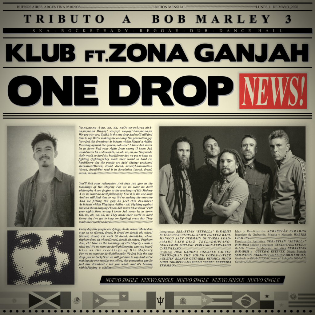 KLUB & Zona Ganjah homenajean a Bob Marley