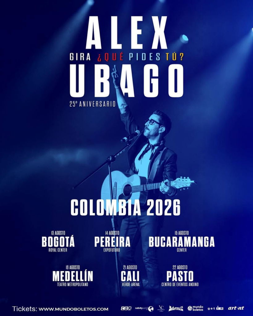 Alex Ubago regresa a Colombia con la gira “¿Qué Pides Tú?”
