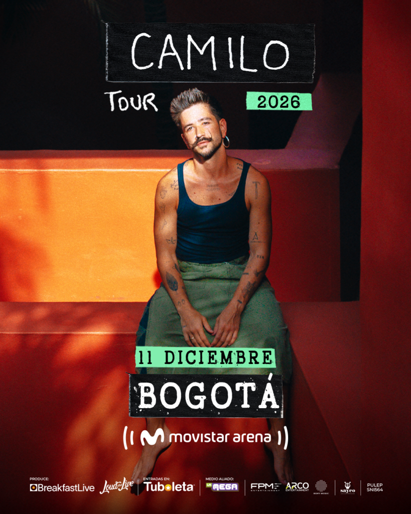 Camilo regresa a Bogotá con el cierre de su gira mundial 2026