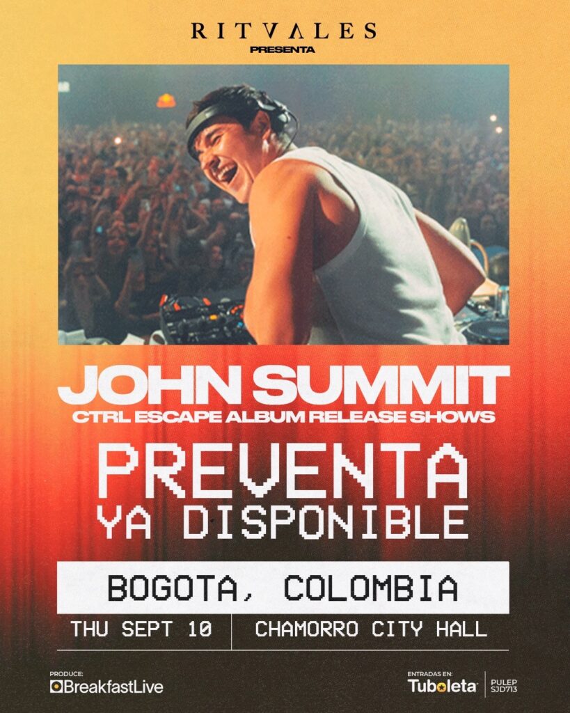 John Summit llegará a Bogotá con un show exclusivo en septiembre